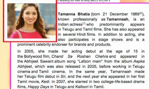 Private school in Hebbal faces controversy over textbook chapter on actor Tamannaah Bhatia Private school in Hebbal faces controversy over textbook chapter on actor Tamannaah Bhatia