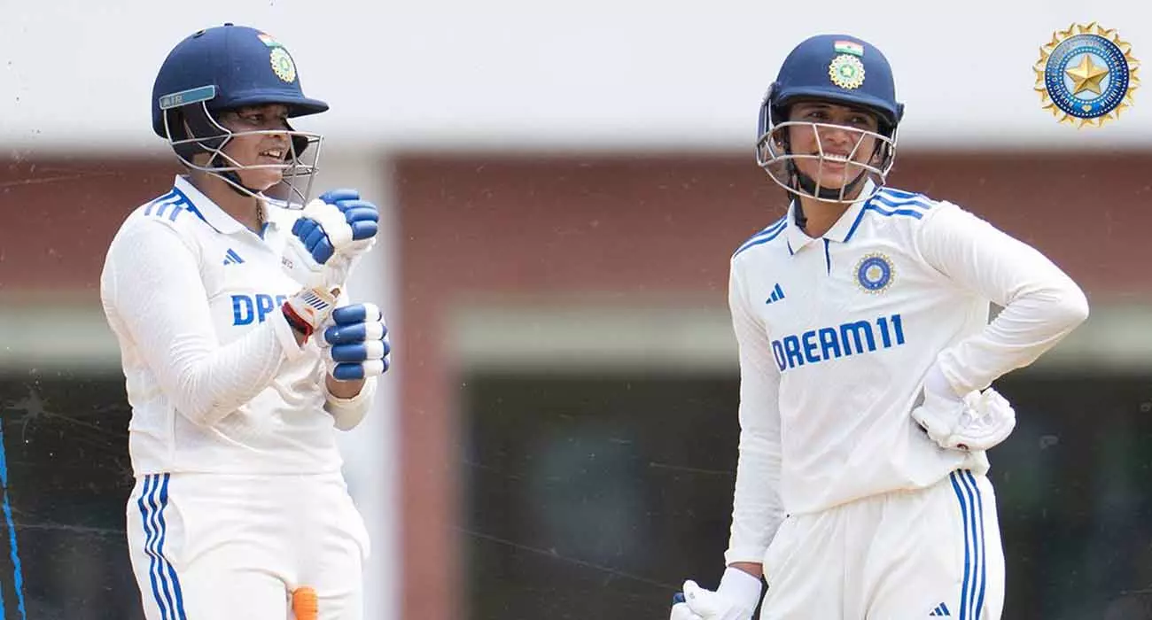 ടെസ്റ്റിൽ ചരിത്രം കുറിച്ച് ഇന്ത്യൻ വനിതകൾ; ഉയർന്ന ഓപ്പണിങ് കൂട്ടുകെട്ട്