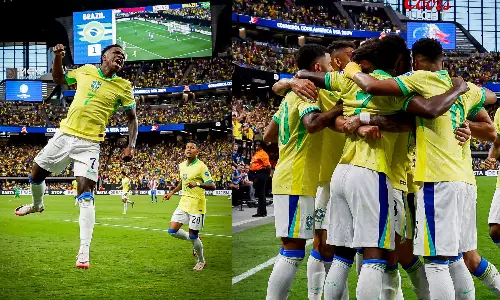 പരാഗ്വയെ പറപ്പിച്ച് ബ്രസീല്‍; വിനീഷ്യസിന് ഡബിള്‍