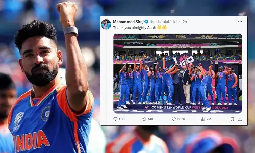 Cyber attack agianst Mohammed Siraj for ‘Thank you almighty Allah’ tweet after T20 WC final