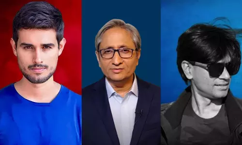 ധ്രുവ് റാഠിയും രവീഷ് കുമാറും മുഹമ്മദ് സുബൈറും