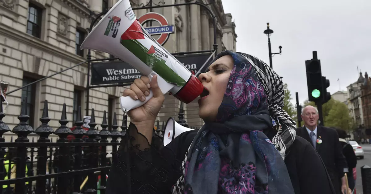 pro palastine activists britain