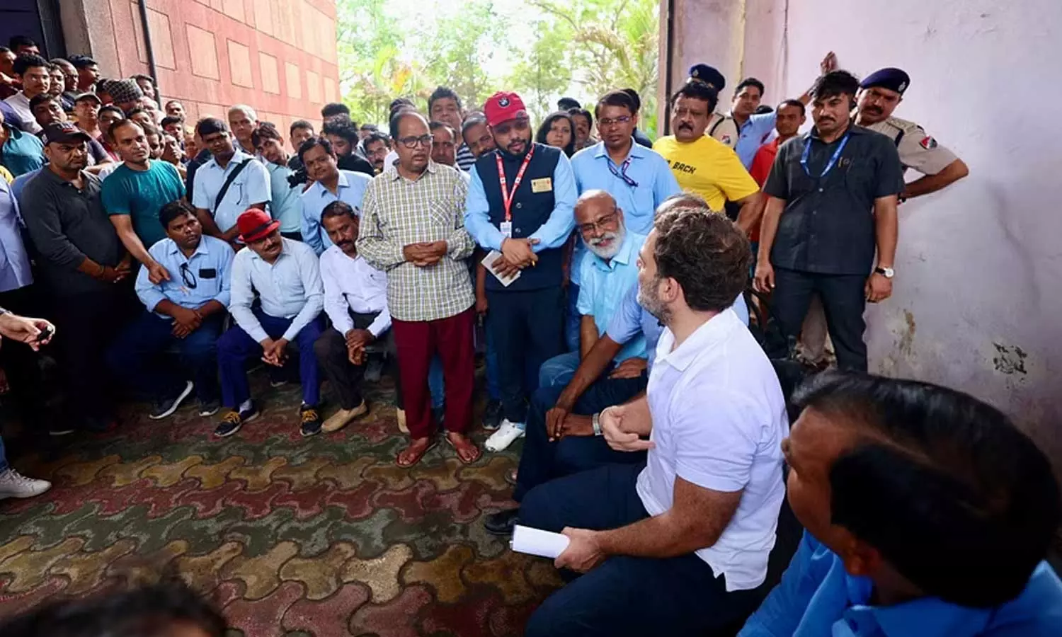 Rahul Gandhi met Railway Loco Pilots Rahul Gandhi met Railway Loco Pilots