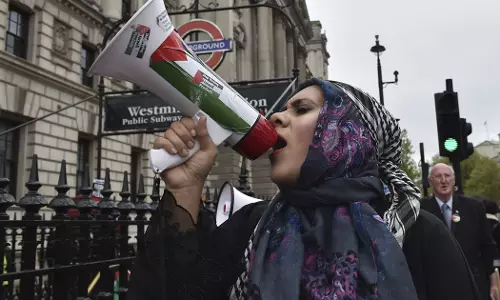 pro palastine activists britain