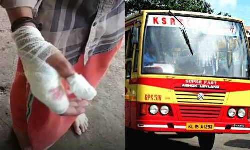 KSRTC driver thrashed by car driver for honking to change vehicle,latest news malayalam വാഹനം മാറ്റാൻ ഹോൺ മുഴക്കി: കെ.എസ്.ആർ.ടി.സി ഡ്രൈവറെ കാർ ഡ്രൈവർ മർദിച്ചു