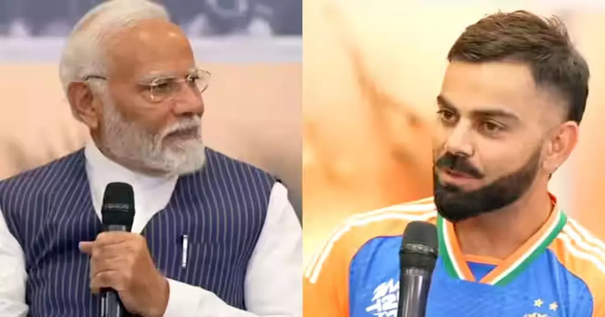 അഹങ്കാരം കൂടുമ്പോൾ കളി കയ്യിൽനിന്നു പോകുന്നു; മോദിക്കു മുമ്പിൽ കോഹ്ലി അഹങ്കാരം കൂടുമ്പോൾ കളി കയ്യിൽനിന്നു പോകുന്നു; മോദിക്കു മുമ്പിൽ കോഹ്ലി