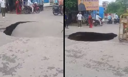 Lucknow road collapse
