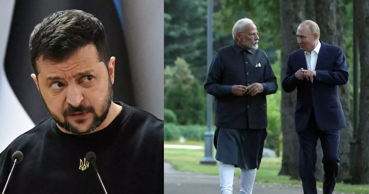 Vladimir Putin with Narendra Modi