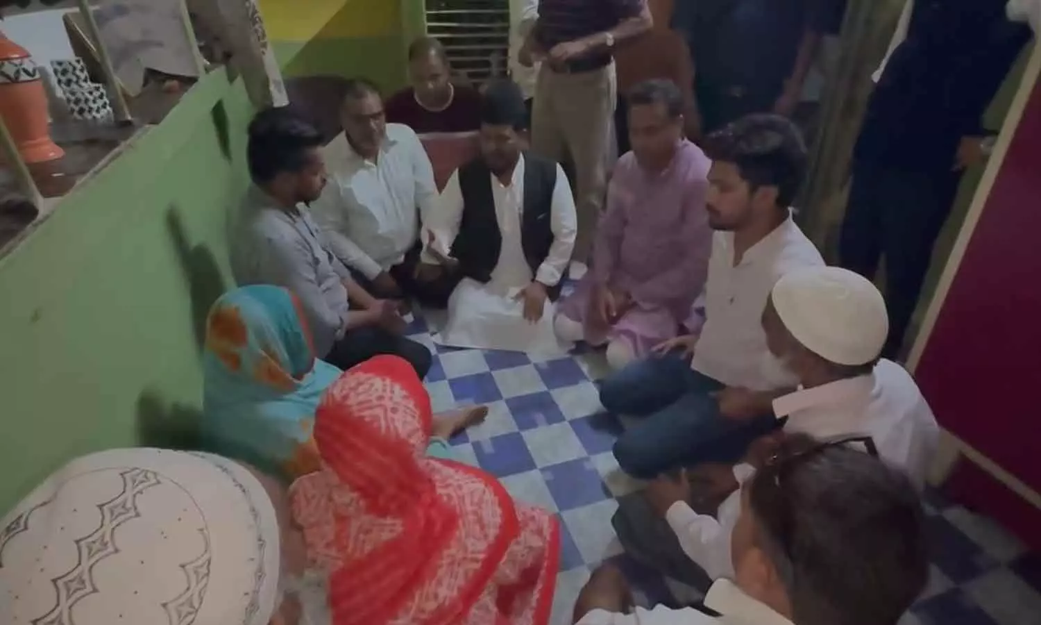 Muslim league deligates visit Muhammed Fareed family