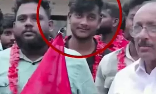 A person who left BJP and joined CPM was caught with ganja