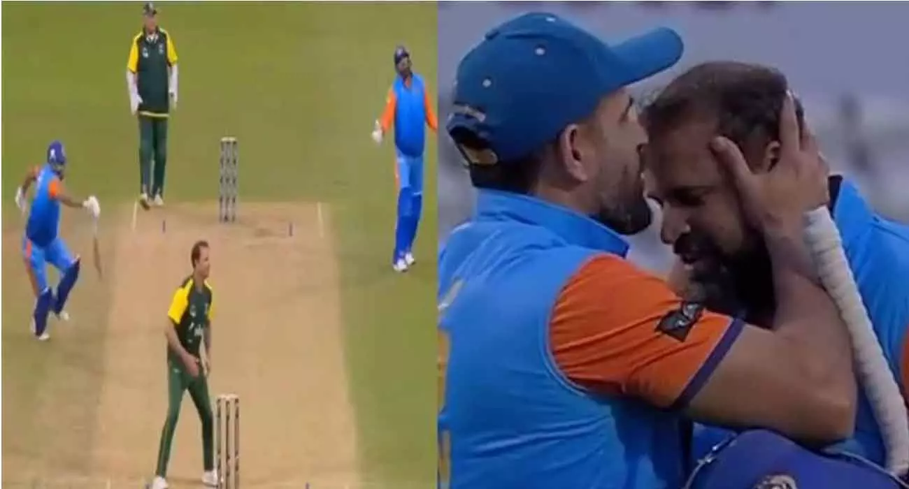 ഇല്ലാത്ത റണ്ണിനോടി ഔട്ടായി ഇർഫാൻ; പിന്നാലെ യൂസഫ് പഠാനോട് രോഷ പ്രകടനം- വീഡിയോ