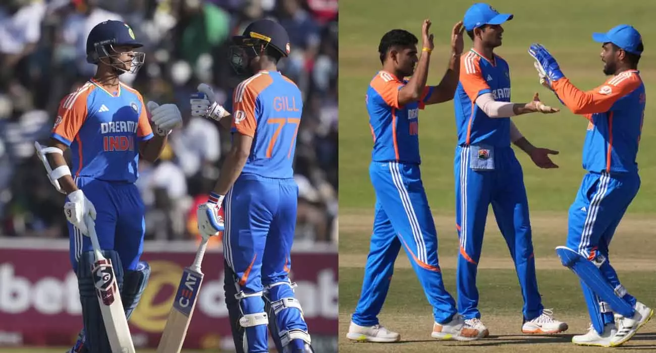 തകർത്തടിച്ച് ജയ്സ്വാളും ഗിലും; സിംബാബ്വെക്കെതിരെ ഇന്ത്യക്ക് 10 വിക്കറ്റ് ജയം, പരമ്പര തകർത്തടിച്ച് ജയ്സ്വാളും ഗിലും; സിംബാബ്വെക്കെതിരെ ഇന്ത്യക്ക് 10 വിക്കറ്റ് ജയം, പരമ്പര