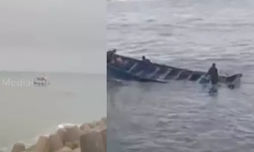 മുതലപ്പൊഴിയിൽ വീണ്ടും അപകടം; മത്സ്യബന്ധനവള്ളം മറിഞ്ഞു