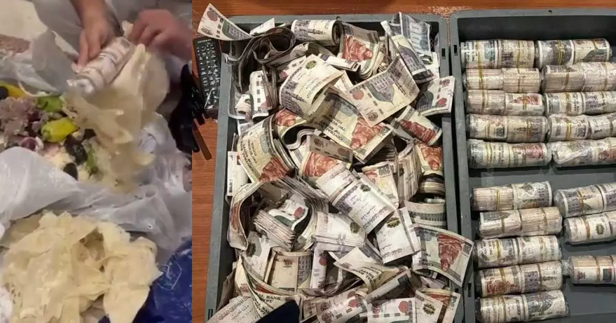 An attempt to smuggle a million pounds into Kuwait by putting currency in shawarma.