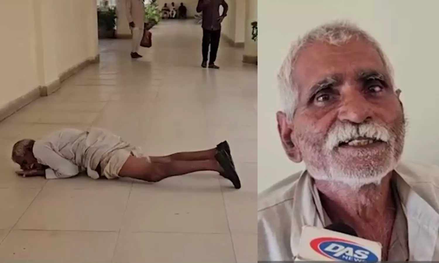 Desperate farmer rolls on ground at collectors office, says nobody listens