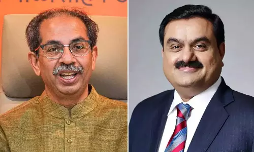 shiv Sena (UBT) chief Uddhav Thackeray and gautam adani shiv Sena (UBT) chief Uddhav Thackeray and gautam adani