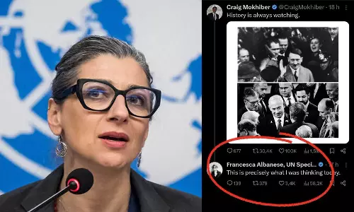 നെതന്യാഹുവിനെ ഹിറ്റ്‌ലറുമായി താരതമ്യം ചെയ്ത പോസ്റ്റിനെ പിന്തുണച്ചു; യു.എൻ ഉദ്യോഗസ്ഥയെ ജൂത വിരുദ്ധയെന്ന് വിമർശിച്ച് ഇസ്രായേൽ