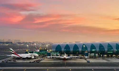 Color code at Dubai airport to identify parking zone