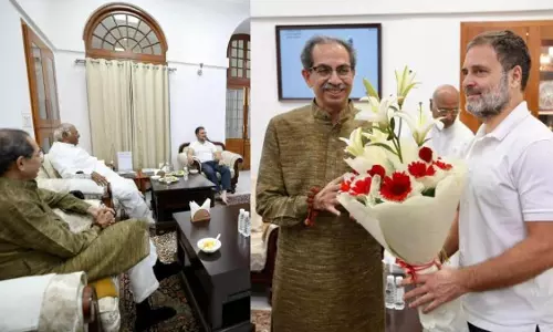 Uddhav Thackeray meets Rahul