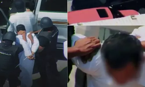 Qatar drug enforcement busts drug dealer in cinema style