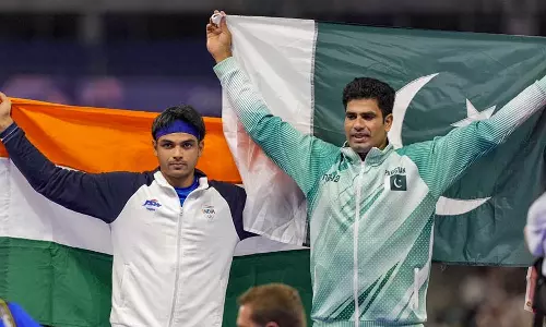Neeraj Chopras mother is my mother: Pakistans Olympic champion Arshad Nadeem, Paris Olympics 2024, Paris Olympics javelin throw 2024, Neeraj Chopras mother is my mother: Pakistans Olympic champion Arshad Nadeem, Paris Olympics 2024, Paris Olympics javelin throw 2024,