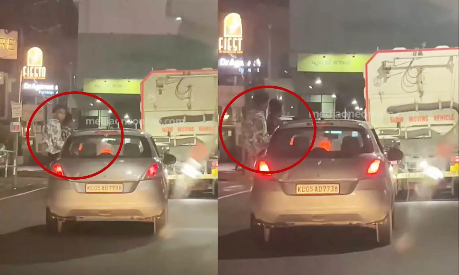 Three arrested for dangerous drunk driving in car in Kochi Three arrested for dangerous drunk driving in car in Kochi