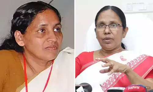 kk lathika and kk shailaja mla
