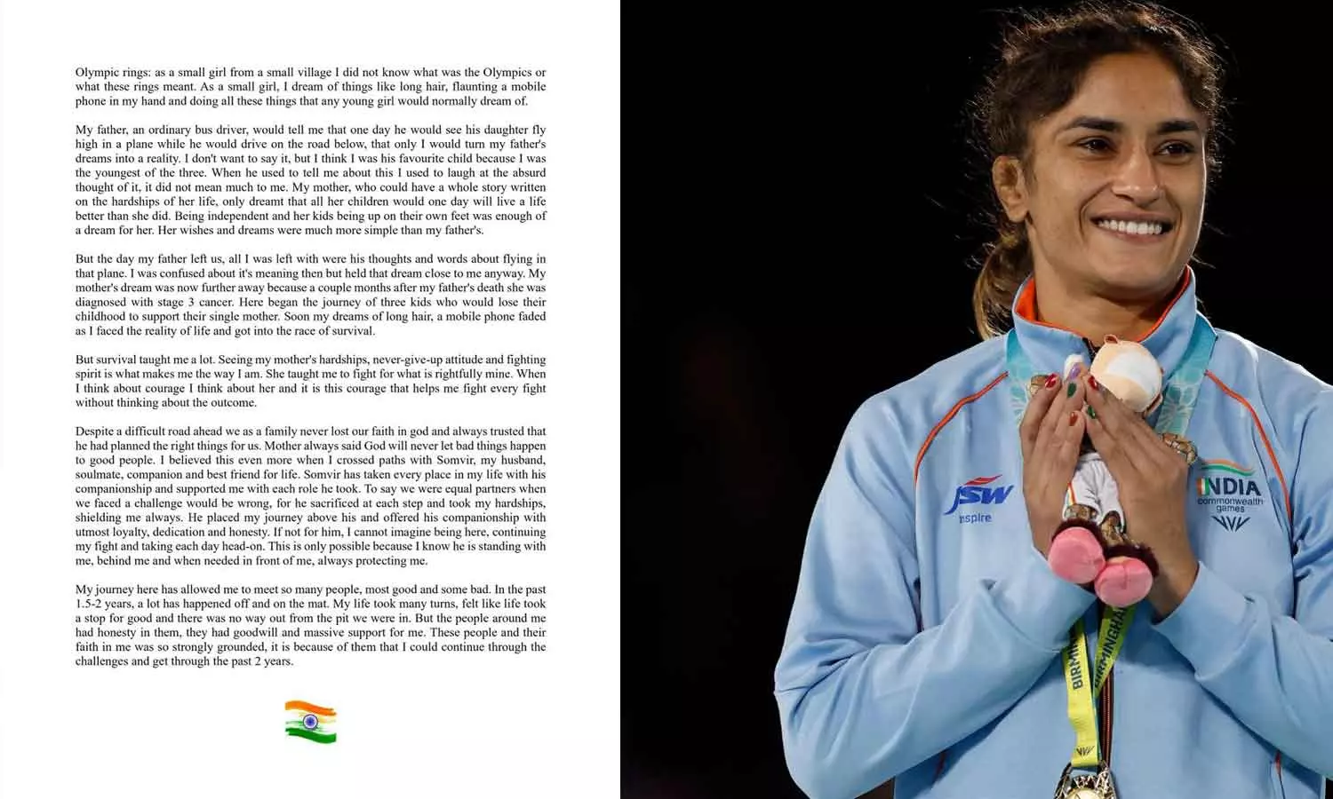 Will retirement be withdrawn? Vinesh Phogat with an emotional note, വിരമിക്കൽ പിൻവലിക്കുമോ? വൈകാരിക കുറിപ്പുമായി വിനേഷ് ഫോ​ഗട്ട്, latets news malayalam, big breaking, sports breaking