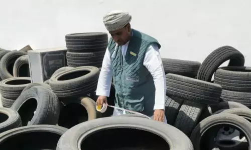ഒമാനിൽ ഉപയോഗിച്ച ടയറുകളുടെ വ്യാപാരം നിരോധിച്ചു