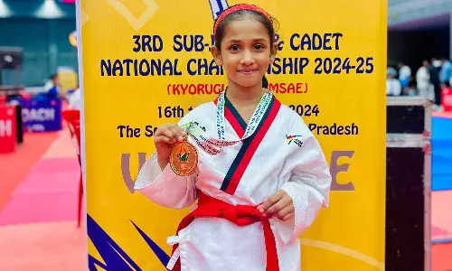 Malayalee student Ayisha Samreen SF wins bronze medal in National Taekwondo Championship held in Kanpur