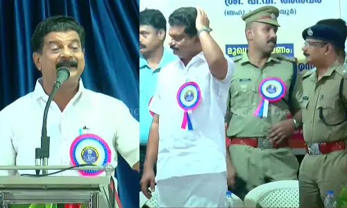 PV Anvar MLA criticizes Malappuram SP Sasidharan IPS on stage