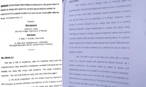 ഹേമ കമ്മിറ്റി റിപ്പോർട്ടിൽ കേസ് എടുക്കണമെന്ന് ആവശ്യപ്പെട്ട് വീണ്ടും പരാതി