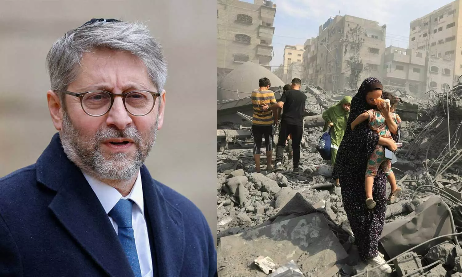 ഗസ്സയിലെ ജനങ്ങളെ ഫിനിഷ് ചെയ്യൂ...  ഇസ്രായേലിനോട് ഫ്രാൻസിലെ റബ്ബി മുഖ്യൻ; പ്രതിഷേധം