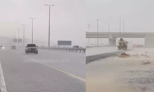 Weather change in UAE; some places received rain