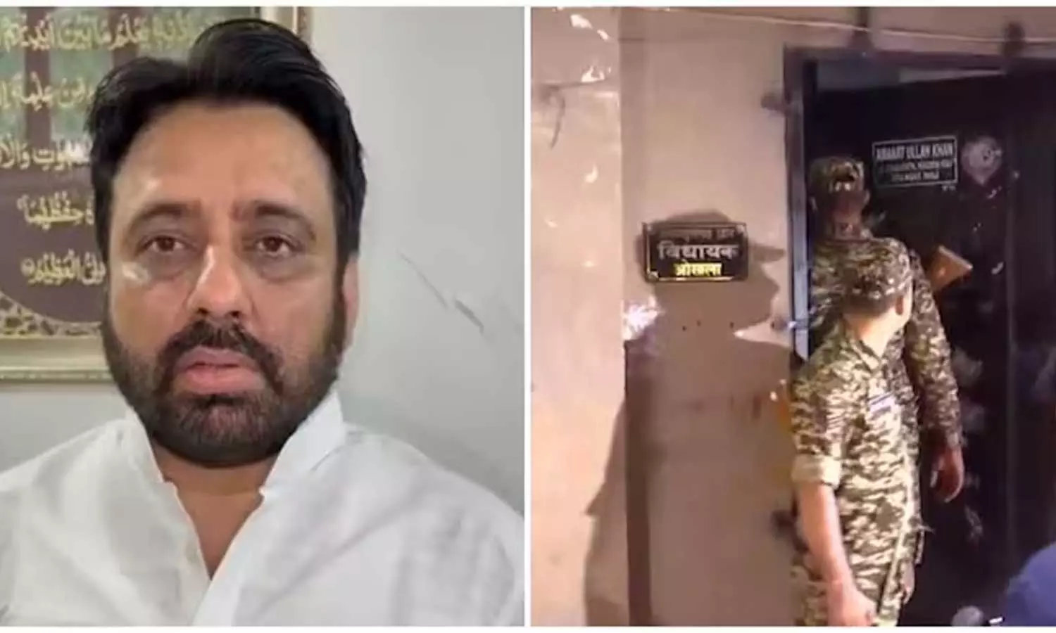 ED raid at Amanatullah Khans residence