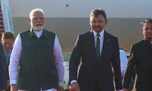 നയതന്ത്രബന്ധം ശക്തിപ്പെടുത്തുക ലക്ഷ്യം; മോദി ബ്രൂണൈയിലെത്തി നയതന്ത്രബന്ധം ശക്തിപ്പെടുത്തുക ലക്ഷ്യം; മോദി ബ്രൂണൈയിലെത്തി