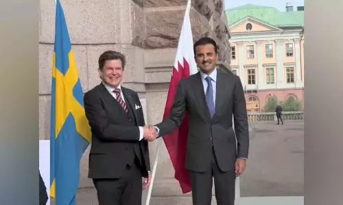 ഖത്തർ അമീറിന്റെ യൂറോപ്യൻ സന്ദർശനം: സ്വീഡനിൽ രാഷ്ട്ര നേതാക്കളുമായുള്ള കൂടിക്കാഴ്ചക്ക് ശേഷം നോർവെയിലെത്തി