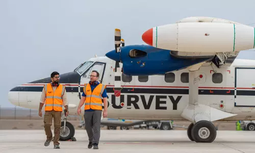 aerial geophysical survey for mining potential in Oman