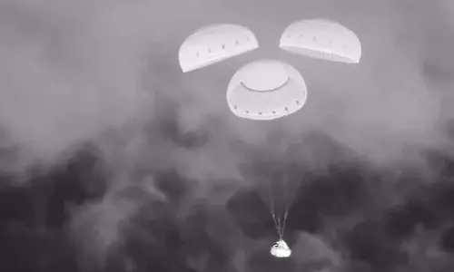 The Boeing Starliner spacecraft has reached Earth