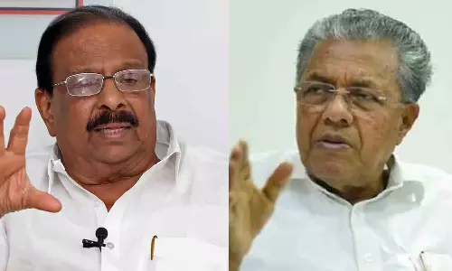 K Sudhakaran and pinarayi vijayan