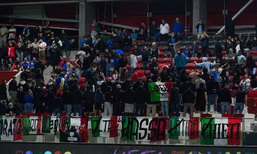 ഇസ്രായേല്‍ ദേശീയ ഗാനത്തിനിടെ പുറംതിരിഞ്ഞ് നിന്ന് ഇറ്റാലിയന്‍ ആരാധകര്‍