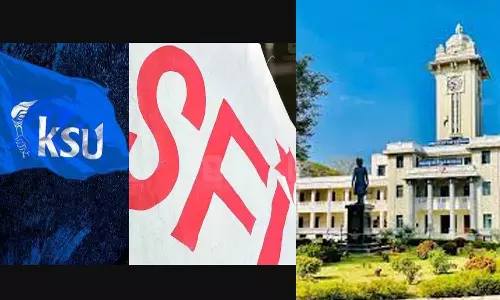KSU-SFI conflict; Kerala University has frozen the election results, latets news malayalam, കെഎസ്യു-എസ്എഫ്ഐ സംഘർഷം; കേരള സർവകലാശാല തെരഞ്ഞെടുപ്പ് ഫലങ്ങൾ മരവിപ്പിച്ചു KSU-SFI conflict; Kerala University has frozen the election results, latets news malayalam, കെഎസ്യു-എസ്എഫ്ഐ സംഘർഷം; കേരള സർവകലാശാല തെരഞ്ഞെടുപ്പ് ഫലങ്ങൾ മരവിപ്പിച്ചു
