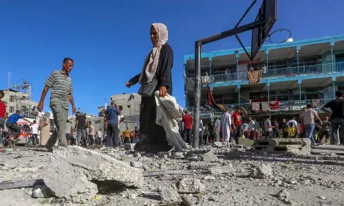 Israeli attack on Gaza school; UN officials were also killed