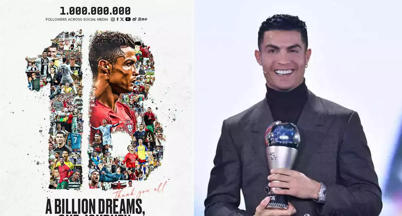 100 crore followers on social media; Cristiano in history 100 crore followers on social media; Cristiano in history