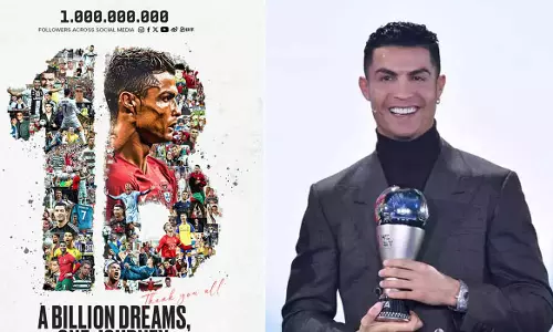 100 crore followers on social media; Cristiano in history