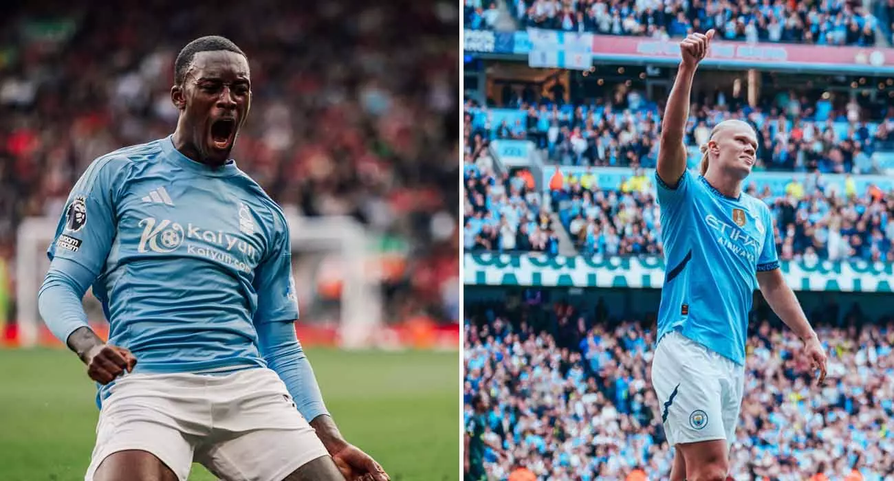 Forest upset Liverpool at Anfield; Holland scored a double for City to win