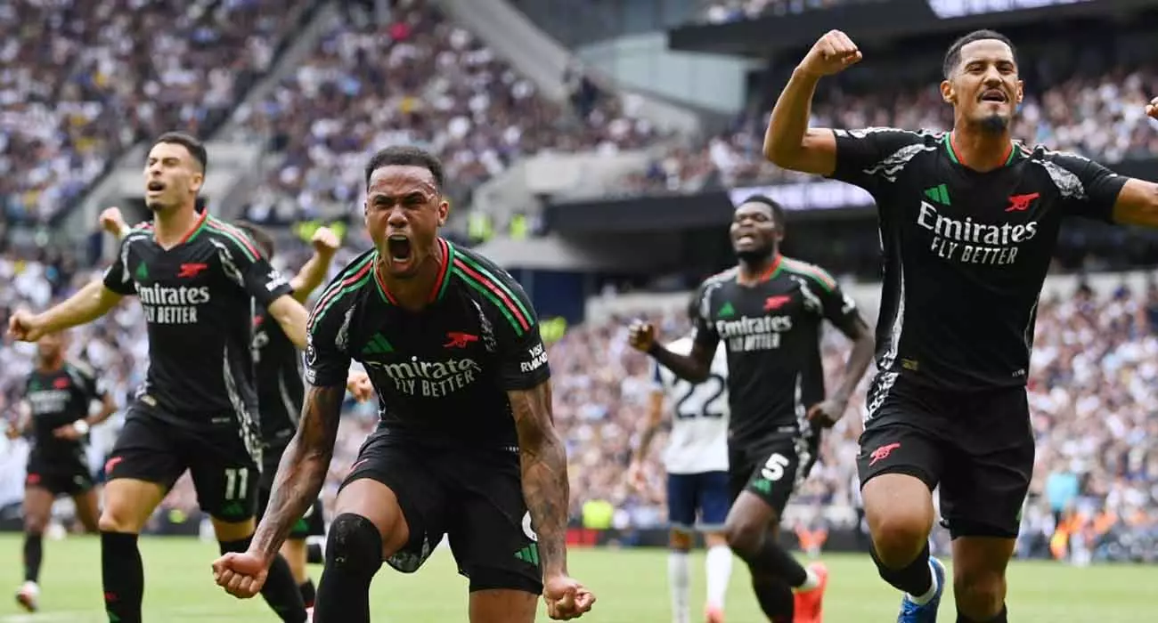 Gabriel as the hero; Conquering Tottenham and holding North London Arsenal Gabriel as the hero; Conquering Tottenham and holding North London Arsenal