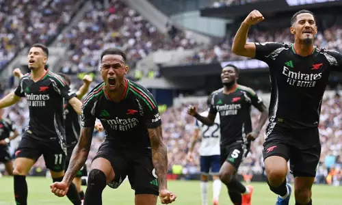 Gabriel as the hero; Conquering Tottenham and holding North London Arsenal