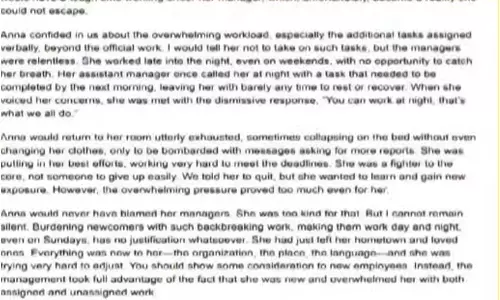 Death of Malayali in Pune EY Company; Work pressure caused death - family alleges