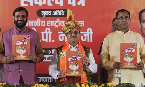 BJP manifesto for Haryana promises two lakh government jobs, 2,100 rupees to women